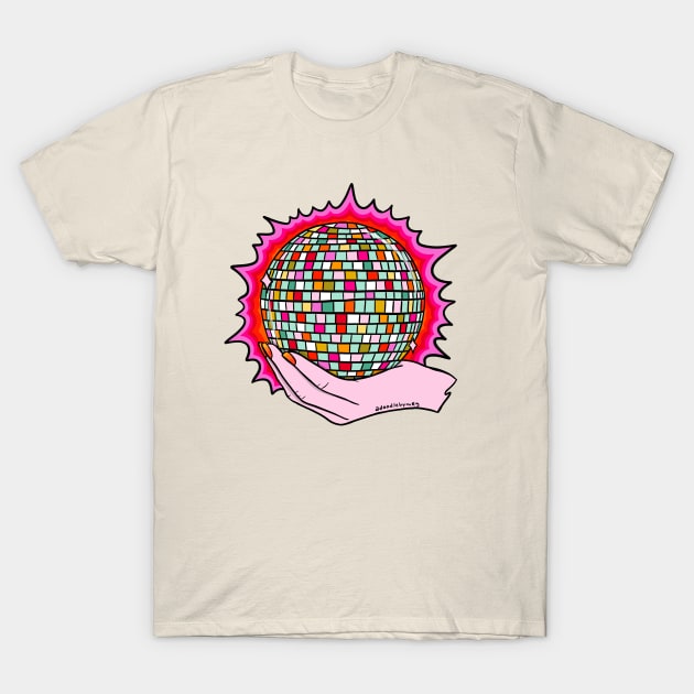 The Holy Disco Ball T-Shirt by Doodle by Meg